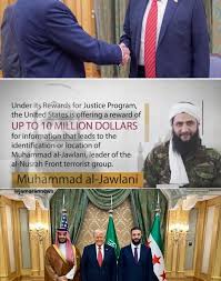 تحول الجولاني خلال عام أو عامين من إرهابي سيء إلى رجل حبيب يحب السلام لدى الغرب والولايات المتحدة!!