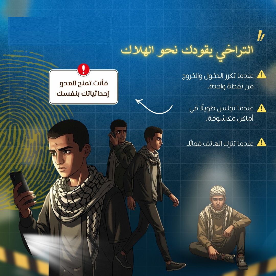 التراخي يقودك نحو الهلاك … فأنت تمنح العدو إحداثياتك بنفسك